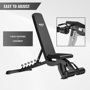 a cool black adjustable weight benches muscle peaks