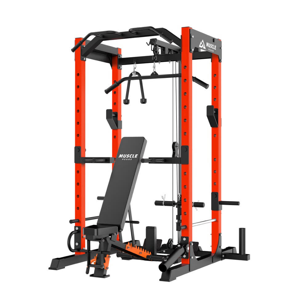 power rack squat bench muscle peaks