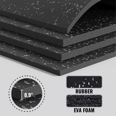 4 eav foam rubber floor for exercise which width is 0.9 inches