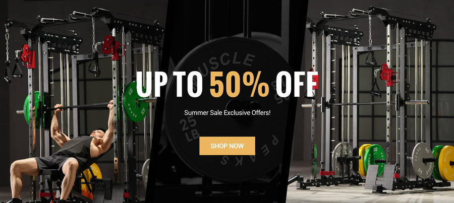 Power rack and smith machine have up to 50% off sale.