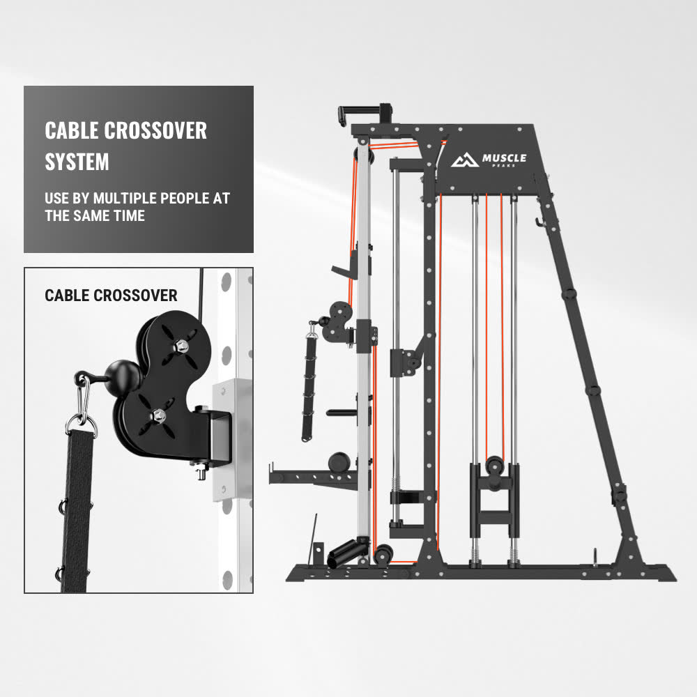 The ultimate all-in-one multifunctional smith machine muscle peaks