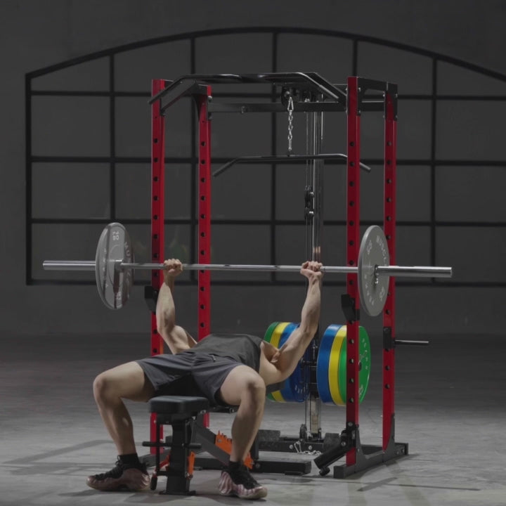 MUSCLE PEAKS ALL-IN-ONE HOME GYM POWER RACK BISON